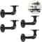 NEX™ Black Industrial Pipe Wall Shelf Brackets, 4ct.